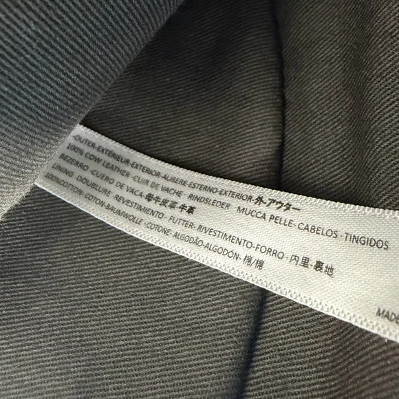 Free People We the Free Crescent Leather Crossbody • Onyx - Picture 7 of 7